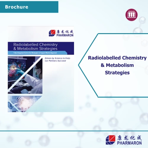 Scientific brochure highlighting radiosynthesis and radiolabelling strategies at Pharmaron.