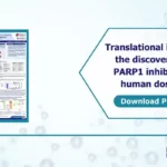 Conference poster from Pharmaron on translational insights aiding the discovery of selective PARP1 inhibitors with low human dose prediction.